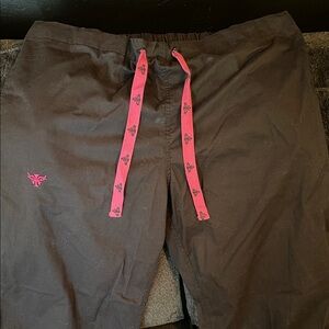 Black med couture scrub pants